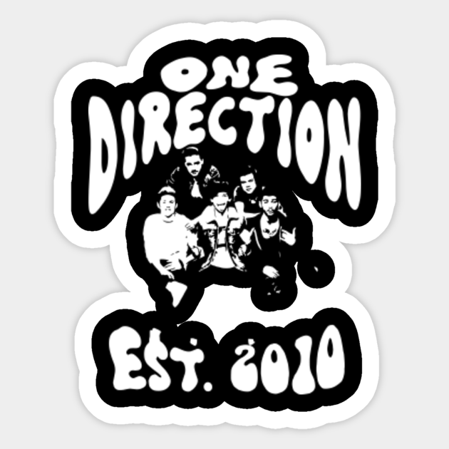 one direction one direction sticker teepublic